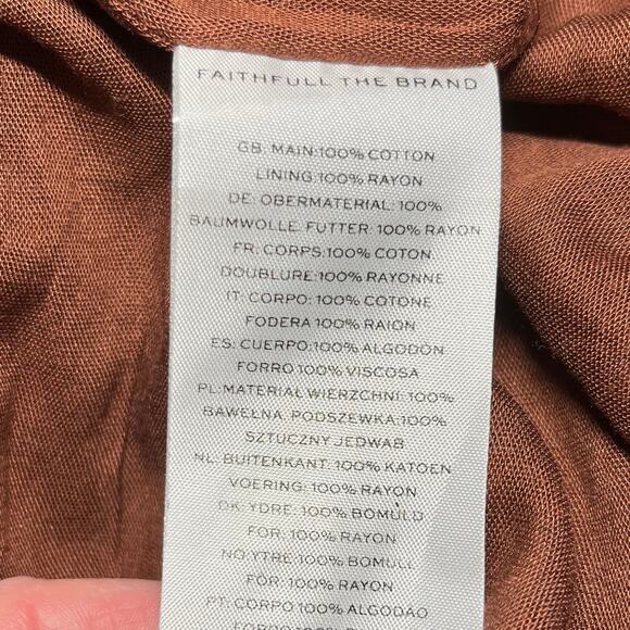 Anthropologie Faithfull the Brand Brise Halter Maxi Dress Oceania Floral 8/LGE - Picture 12 of 14